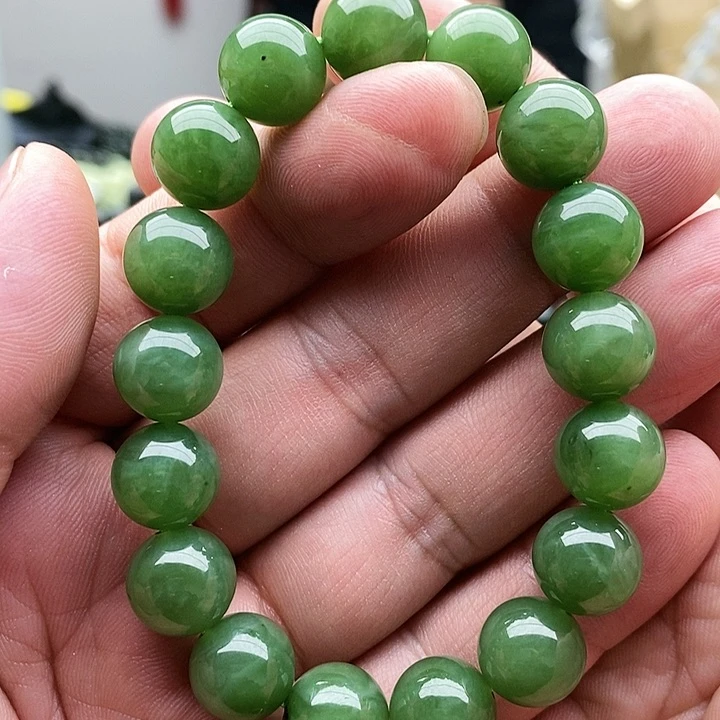 【闪购商品】未镶嵌手链和田玉碧玉12