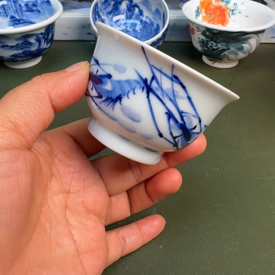 瓷景德镇纯手绘茶具圆圆20