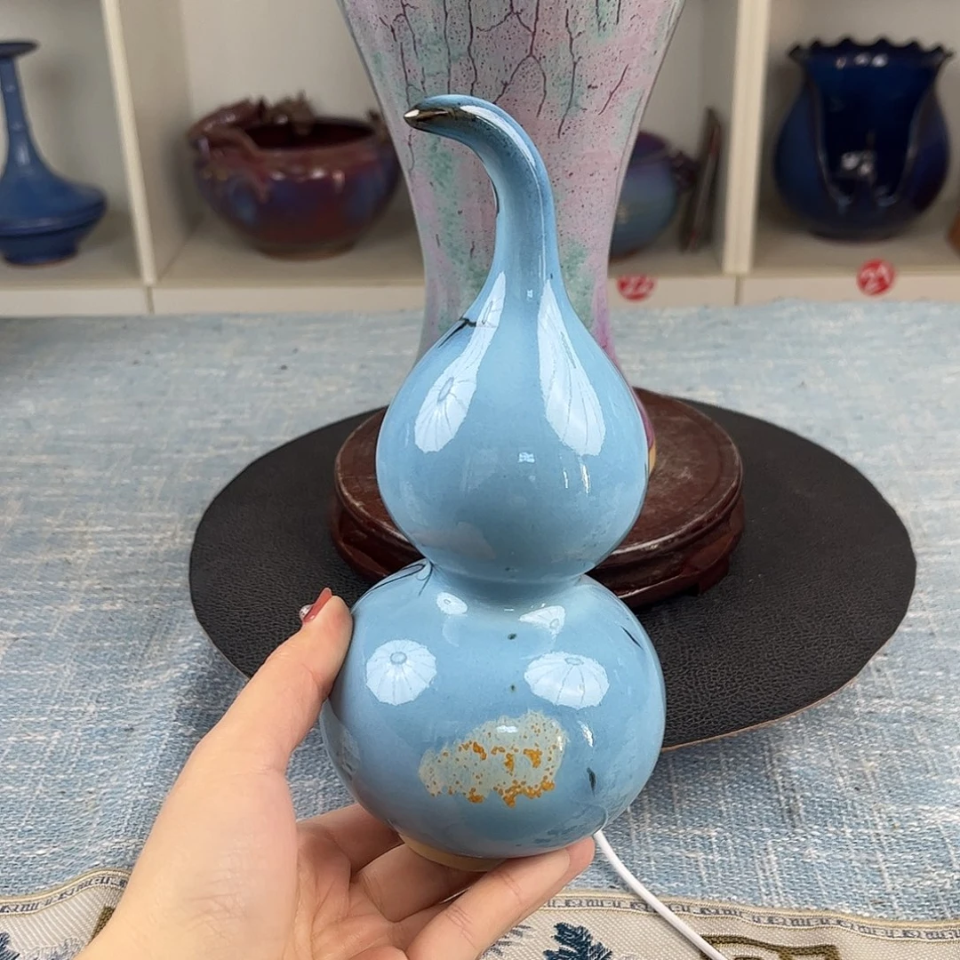 瓷片葫芦摆件精品