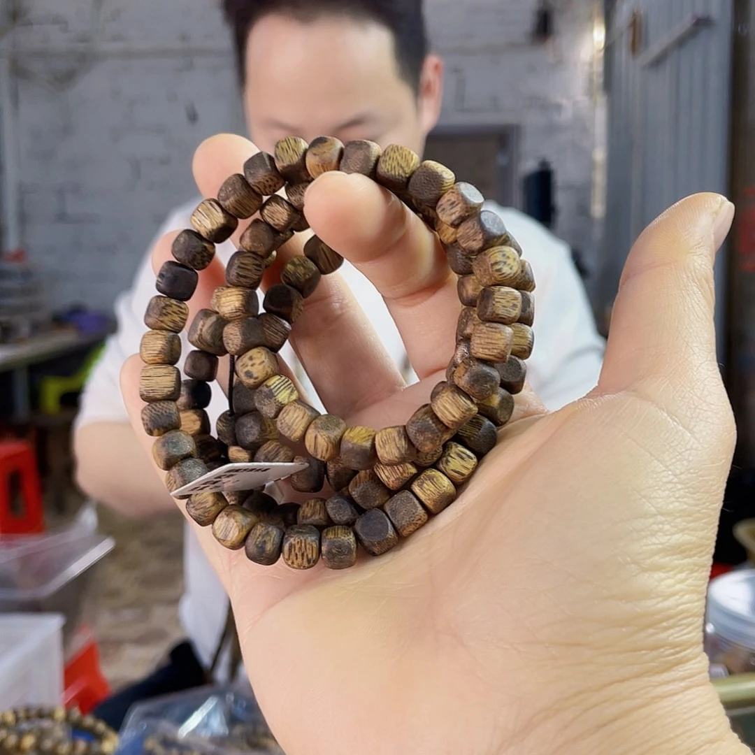 沉香手串棋楠白露方珠长串0.7/21克多样性发一