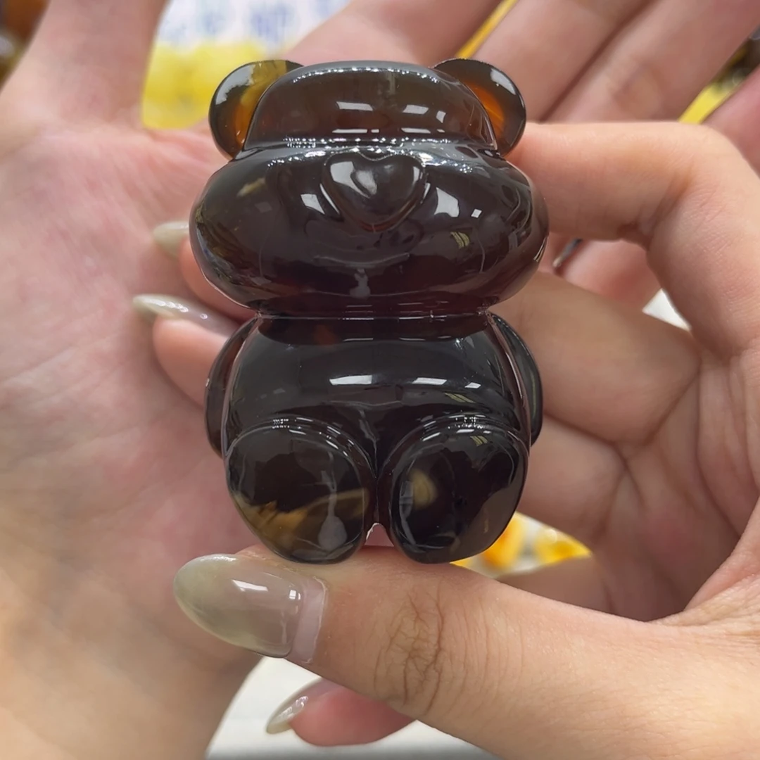 琥珀未镶嵌颈饰天然琥珀大熊秒杀28克价