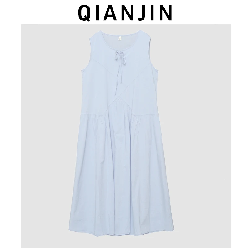 大码春夏季新款韩范仙气白月光大长款连衣裙