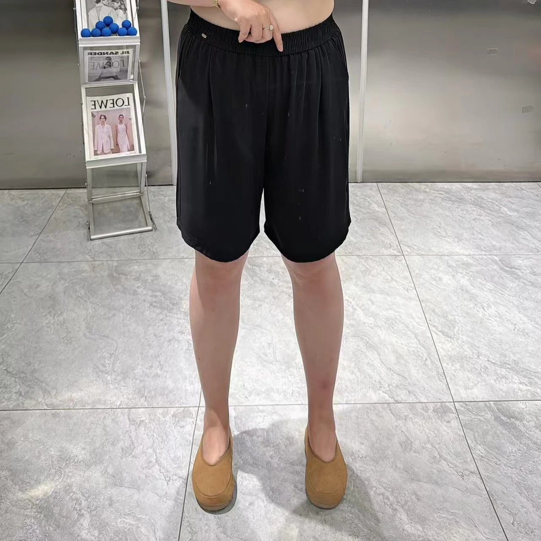 【聪姐推荐】25803百搭款松紧腰显瘦阔腿短裤（裤长51）