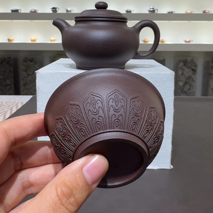 佛***湾茶杯紫砂四号井底槽青主人杯特价泥料体验