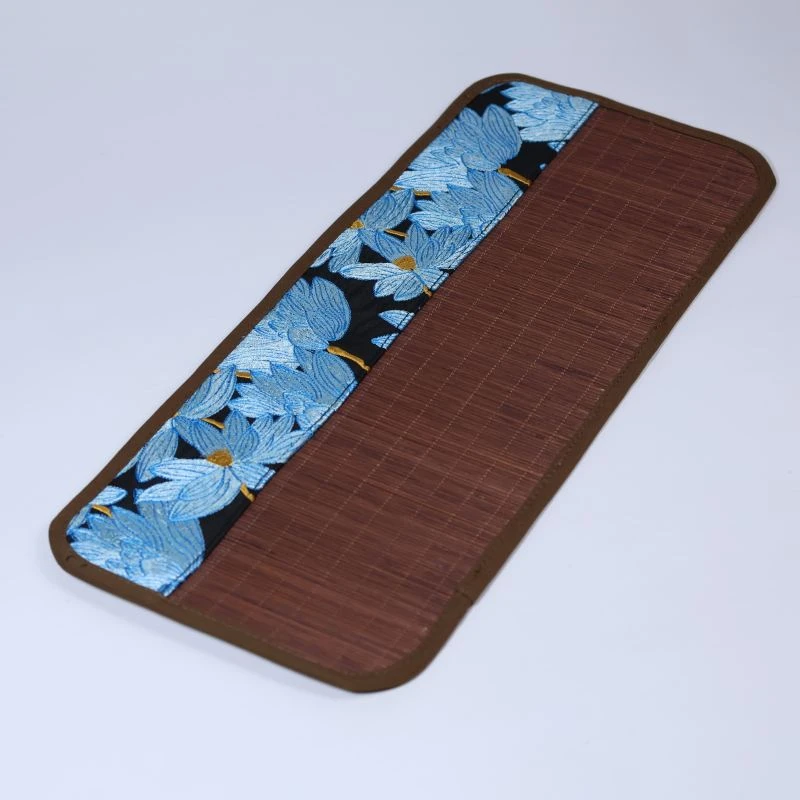 【直播专属】蓝莲花小茶垫42*18（黑底蓝花）+杯垫（ZH38）