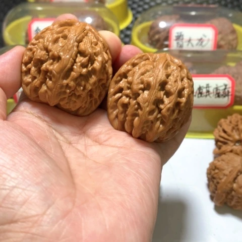 吊坠文玩核桃红锦鲤