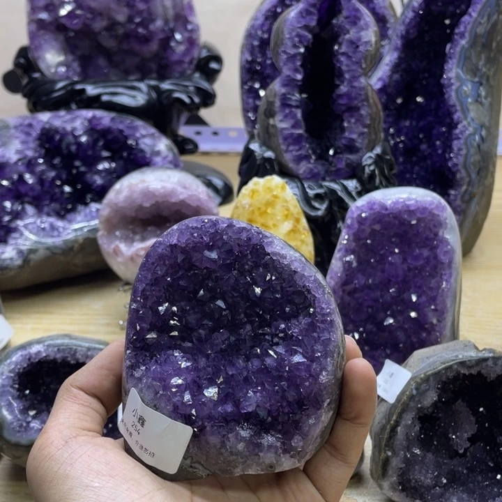 未镶嵌大型摆件（非配饰）紫晶