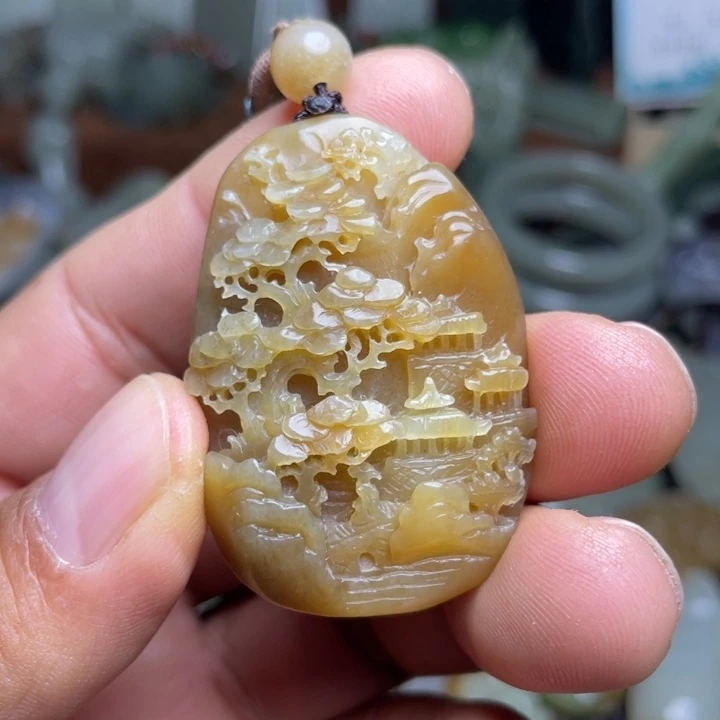 和田玉未镶嵌颈饰