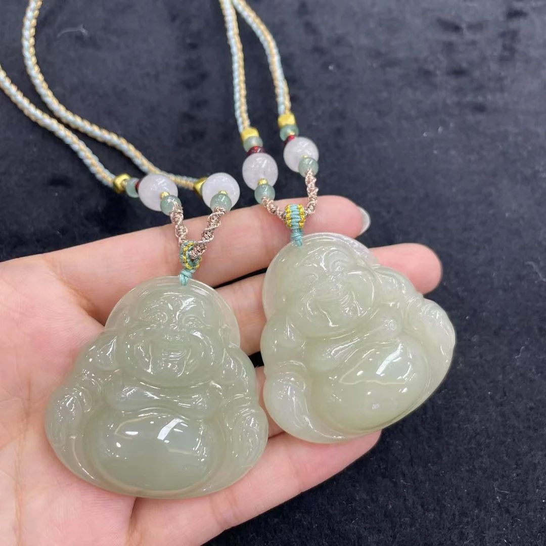 【玉经纶】31796/HQ18-和田玉佛公吊坠-多样性发其一