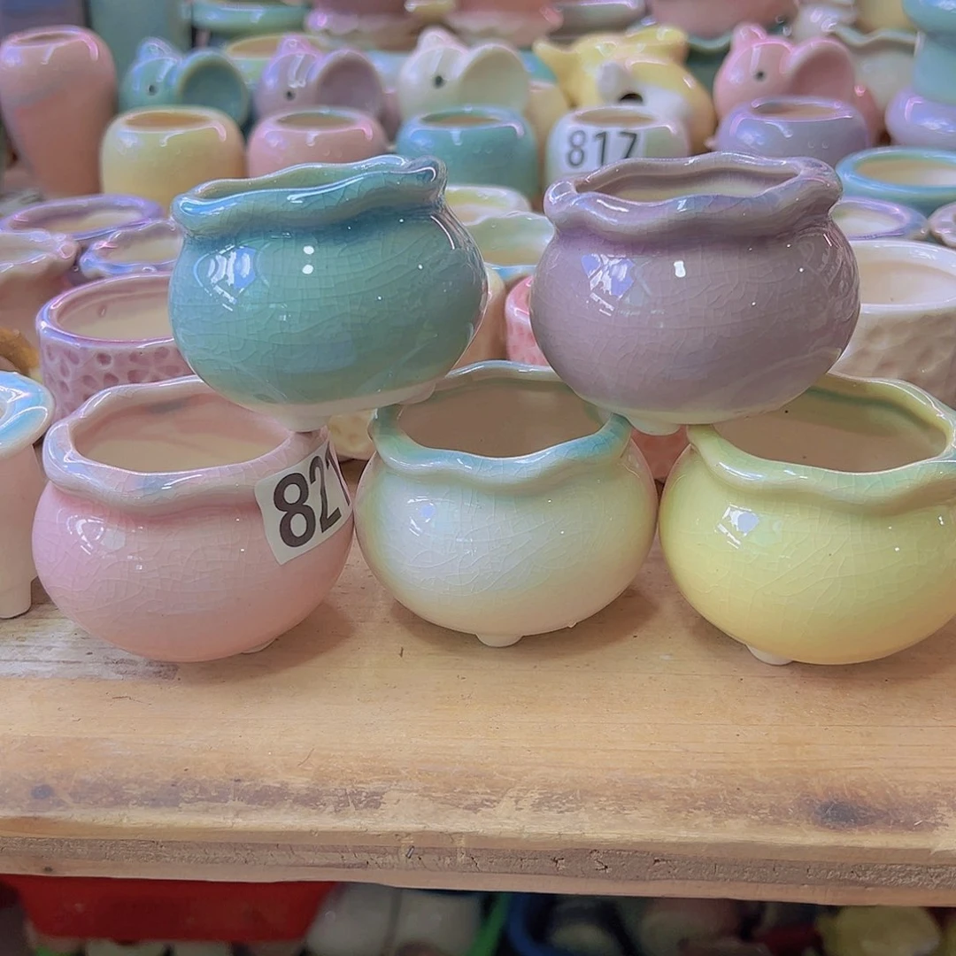 陶瓷花盆当场满12包邮