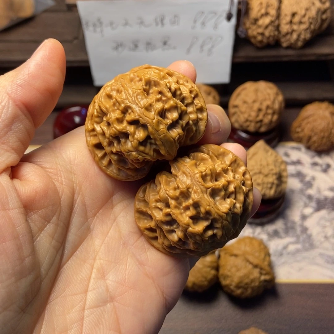 小***一文玩核桃把件全品苹果园尺寸44