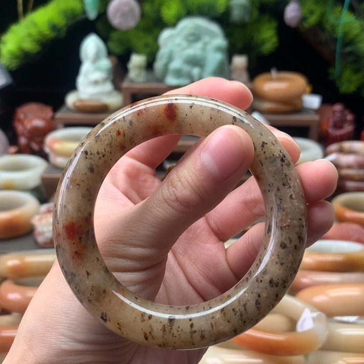 查罗石合金手镯（开口镯）54