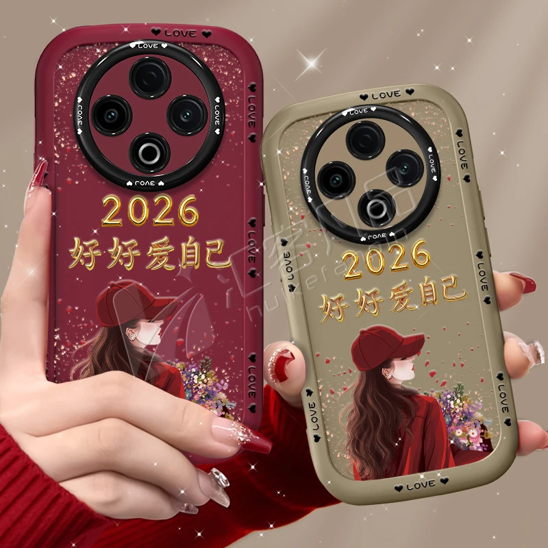 汇客凡品【VIVOY500】捧花爱自己2026泡芙壳新款泡芙手机壳