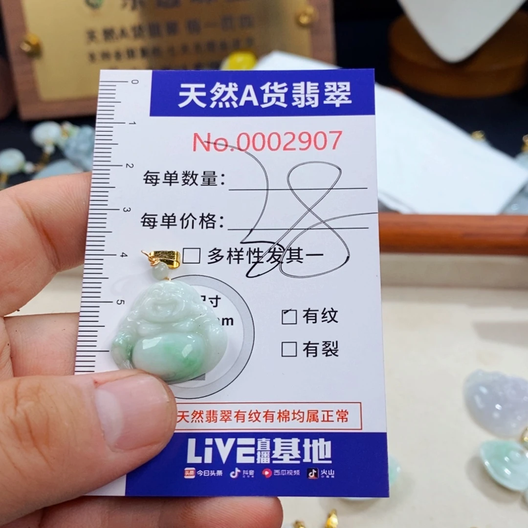 翡翠未镶嵌颈饰2907