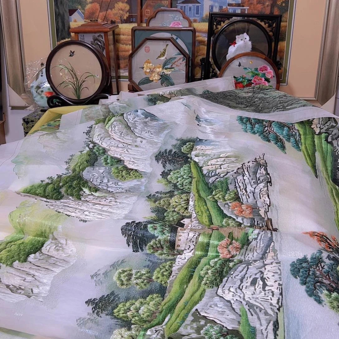 刺绣林*纯手工刺绣画