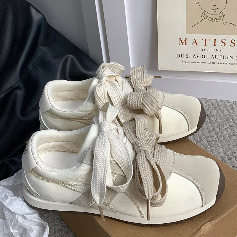 粉色低帮时尚青春潮流港风新款复古1795百搭学院系带小众休闲板鞋