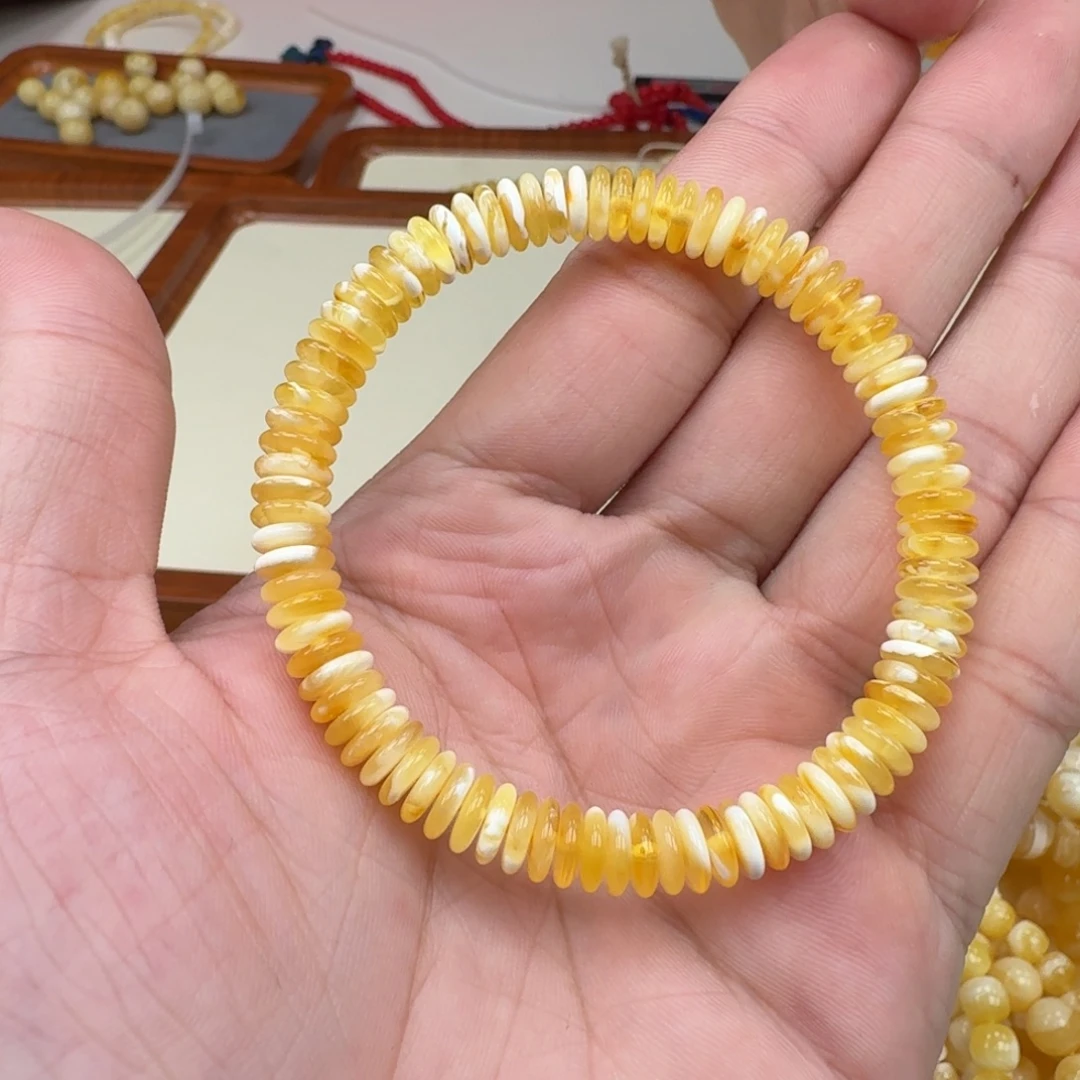 手链琥珀未镶嵌蜜蜡手串
