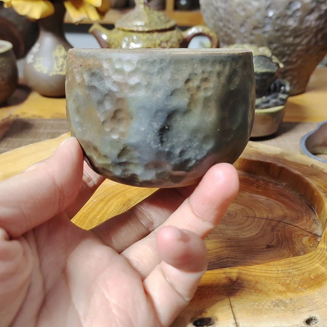 坭兴陶纯柴烧万彩杯130C