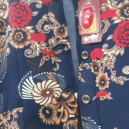 背心IX兰大花棉袄