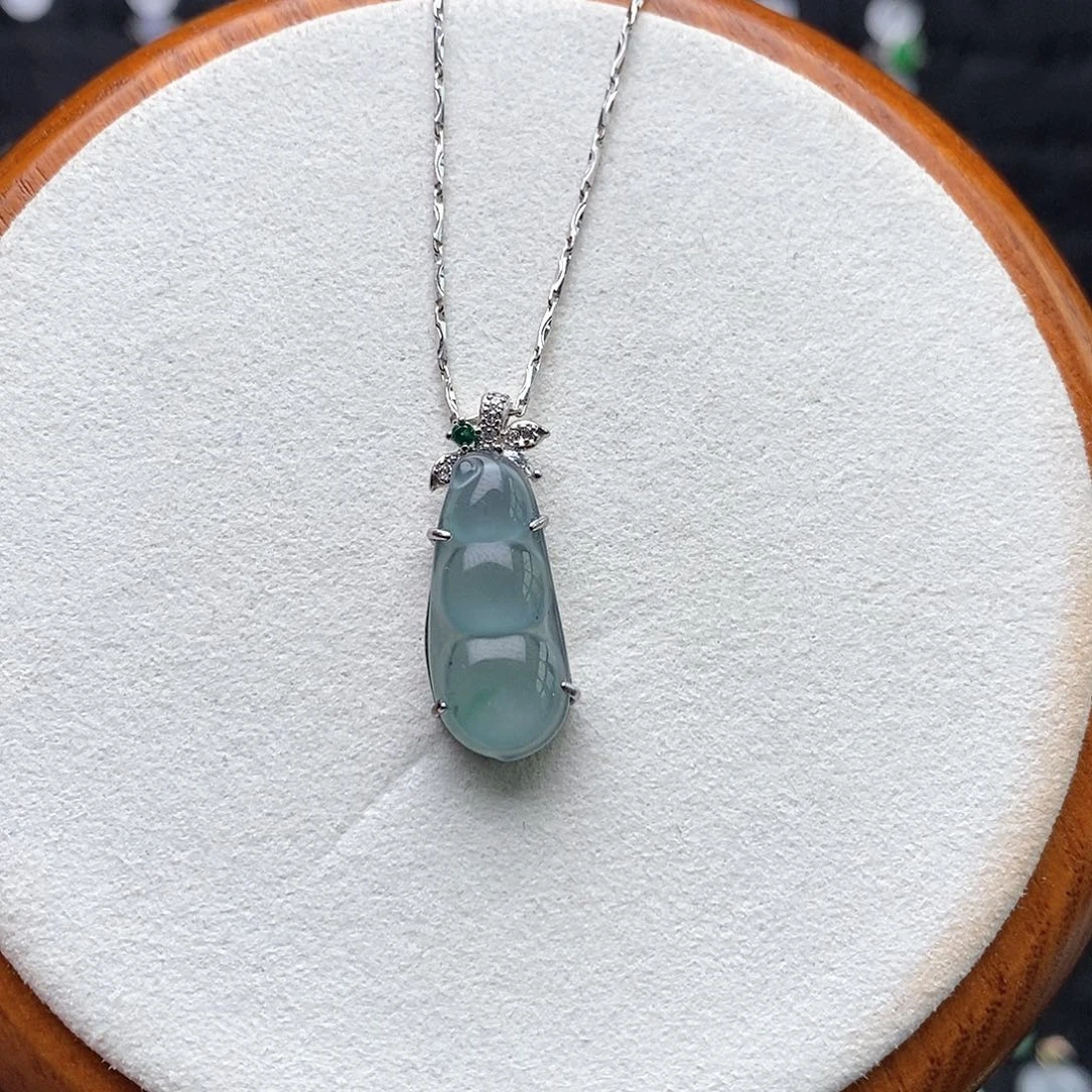 翡翠银S925镶嵌颈饰