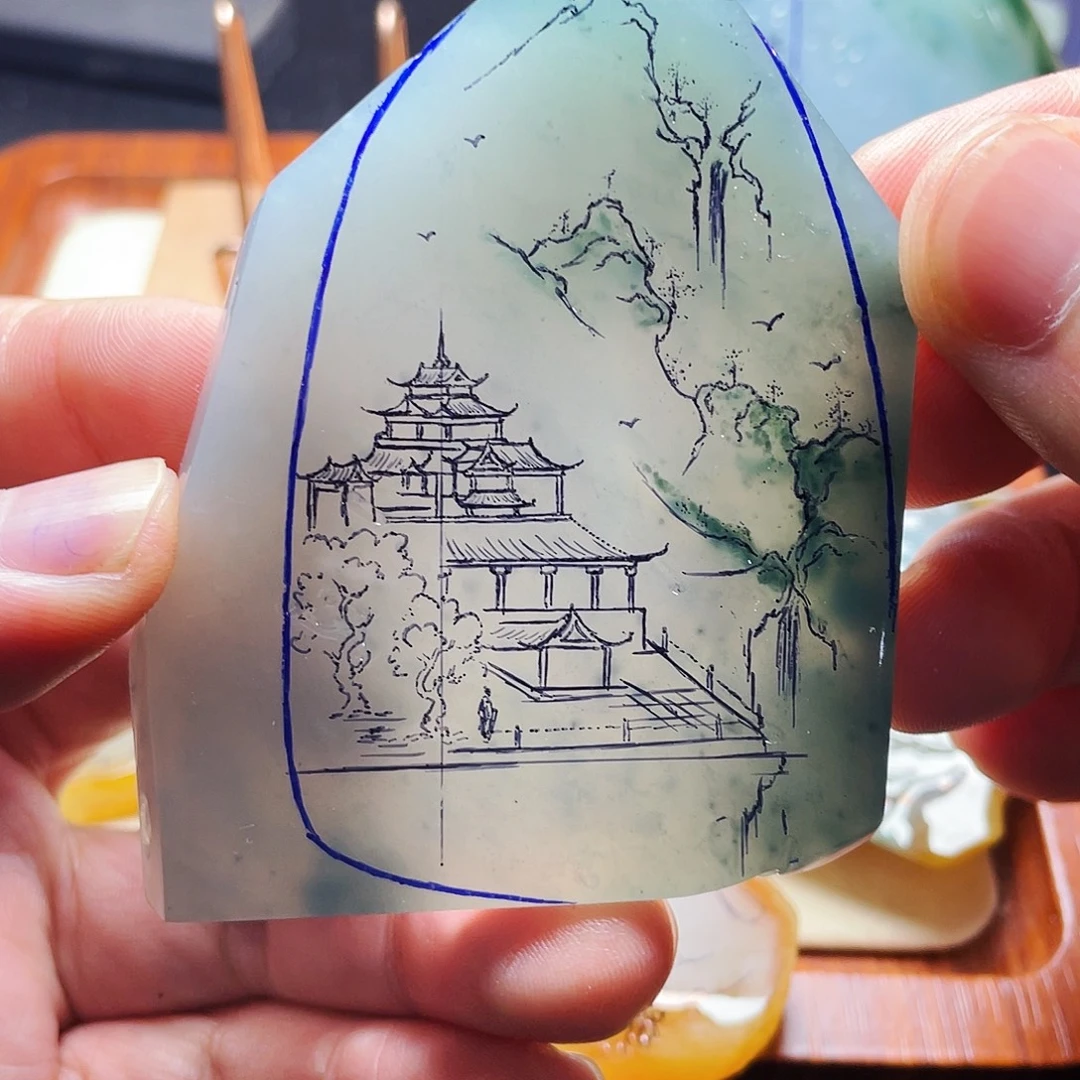 定制翡翠未镶嵌包工