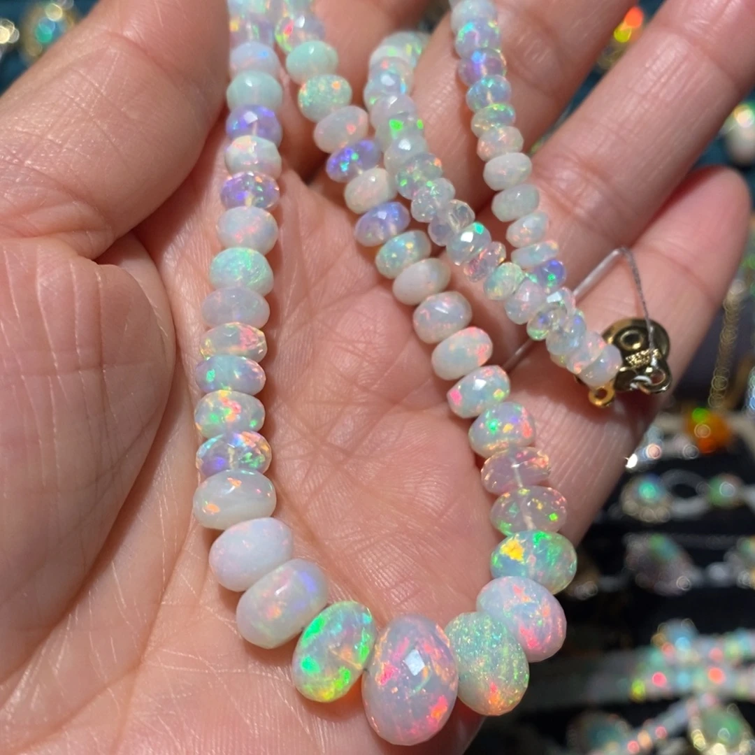 欧泊银S925镶嵌项链