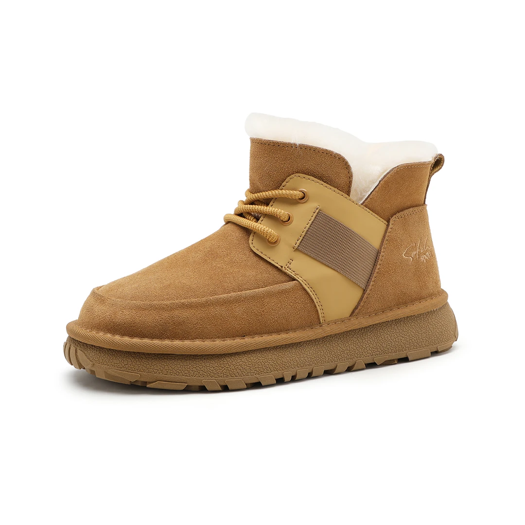 圆头保暖雪地靴男士棉靴加绒冬季S5T61445