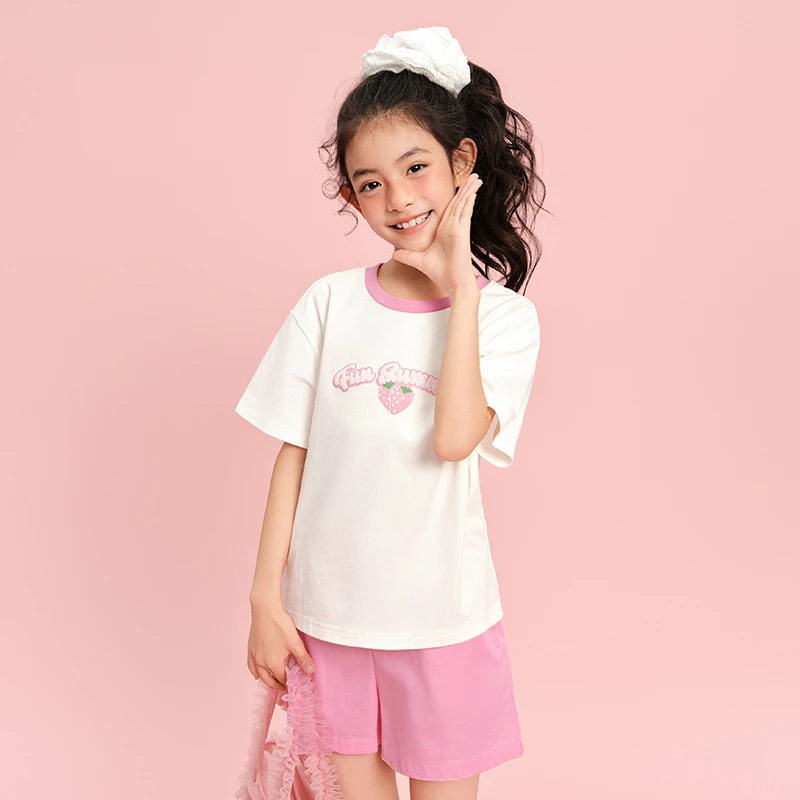 笛莎女童洋气套装儿童休闲套装-73252T305