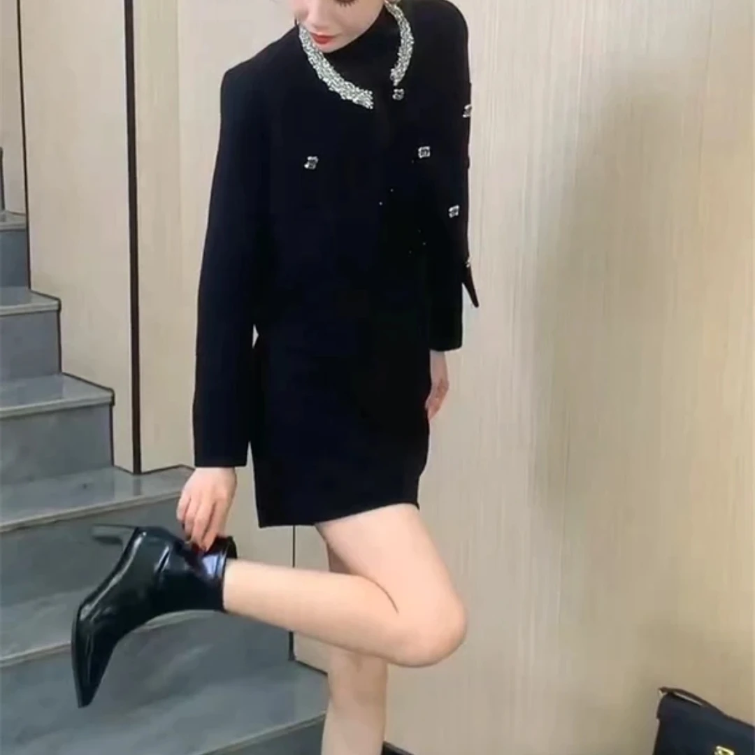 秋冬新款百搭修身显瘦洋气套裙休闲时尚