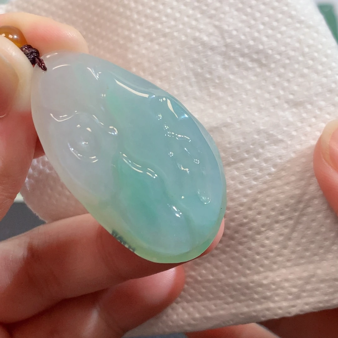 翡翠未镶嵌吊坠(不含链)2