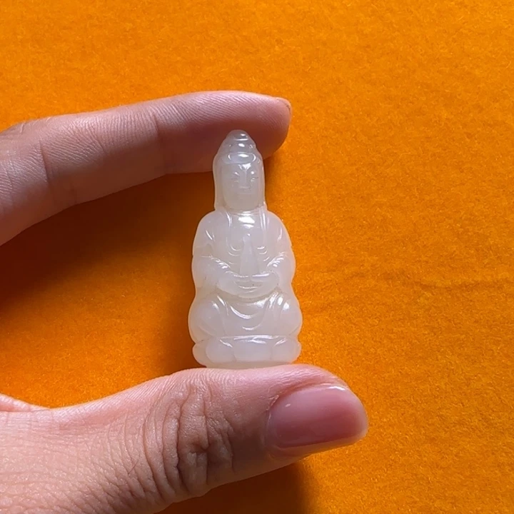 和田玉未镶嵌挂件泓**文