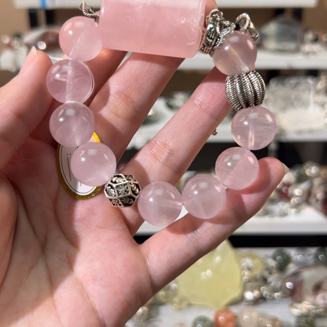 水晶手链合金紫****人手串