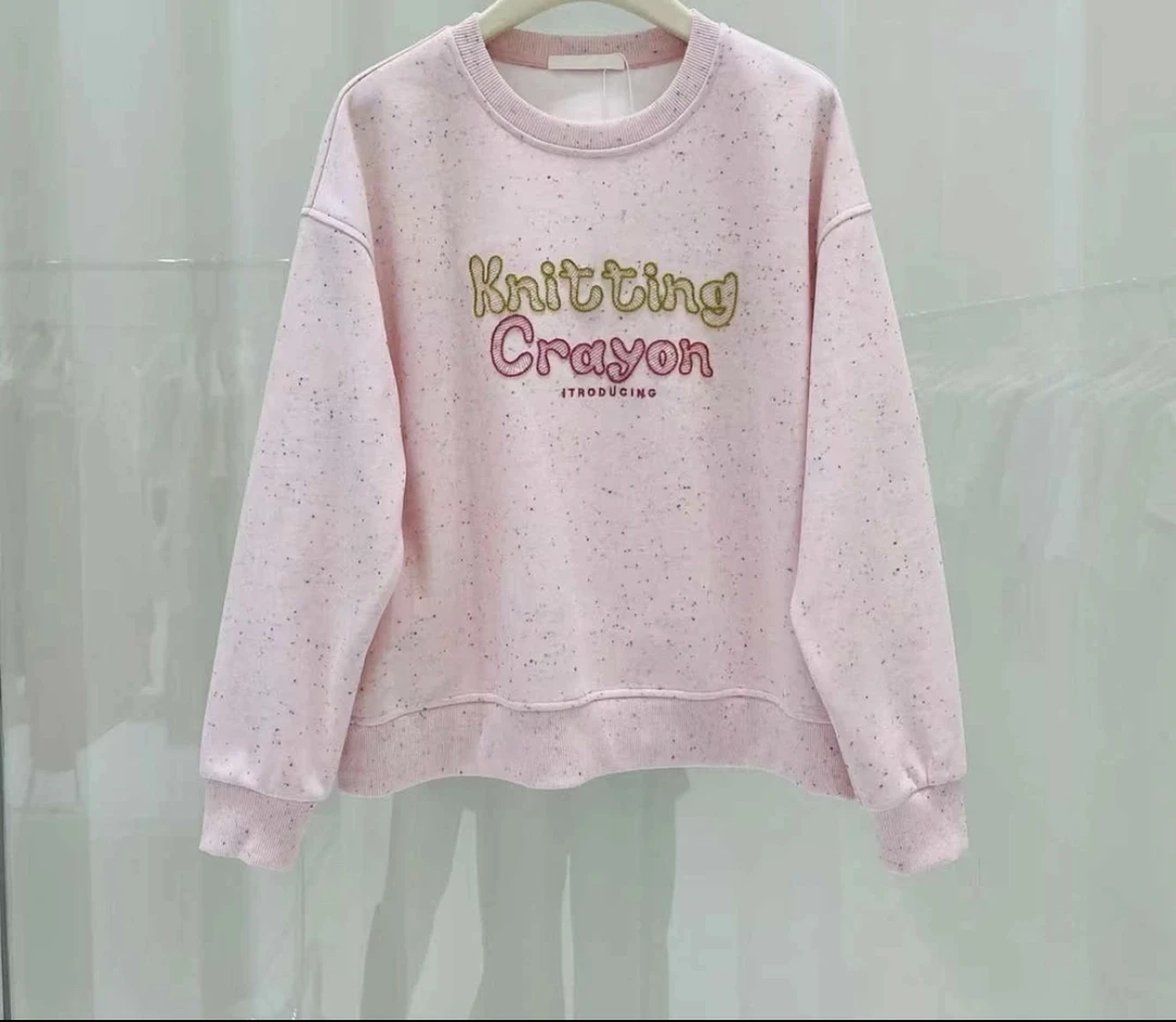 春秋春款长款卫衣少女风宽松时尚潮流女装长袖春季薄款圆领