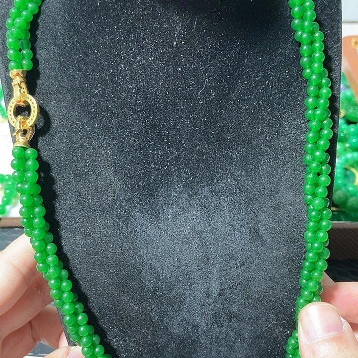 翡翠颈饰14K金镶嵌吊坠