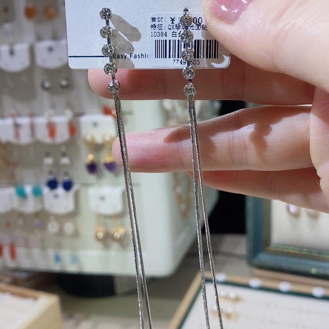 淡水珍珠耳饰银S925镶嵌
