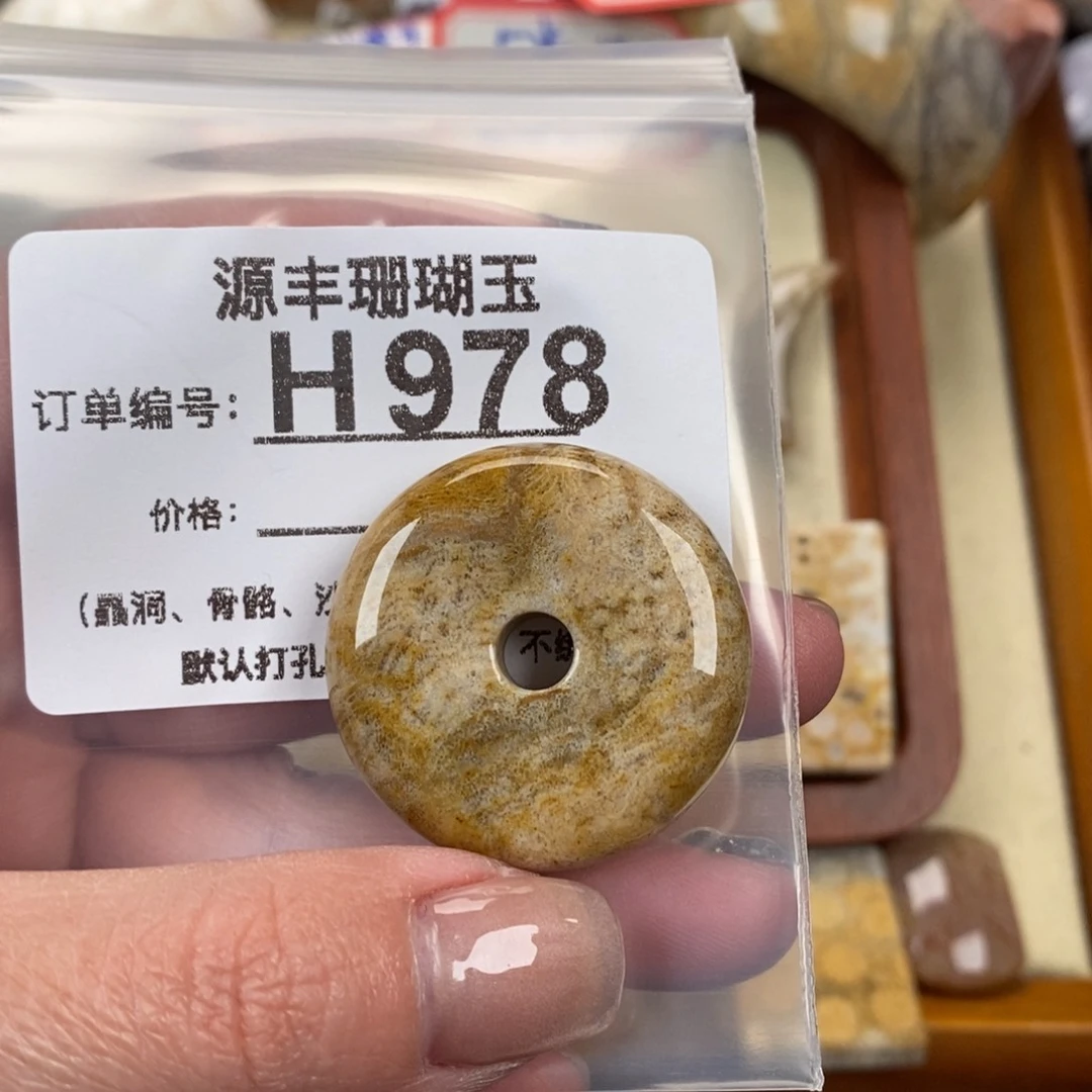 硅化玉颈饰未镶嵌栀*欣