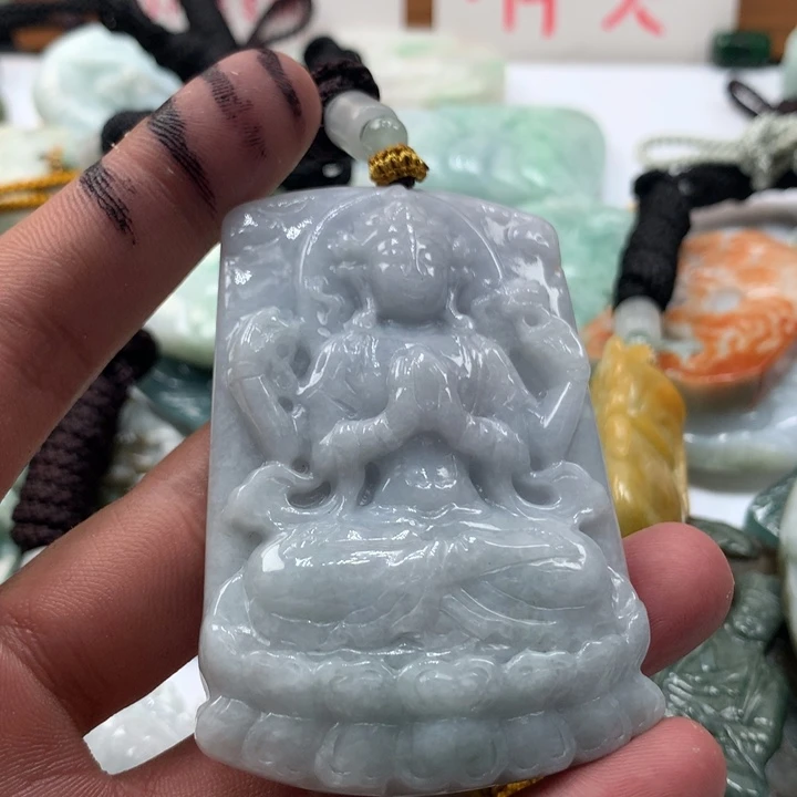 颈饰未镶嵌翡翠保真天然a货翡翠