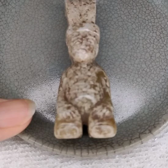 摆件开片瓷器瓷片摆件