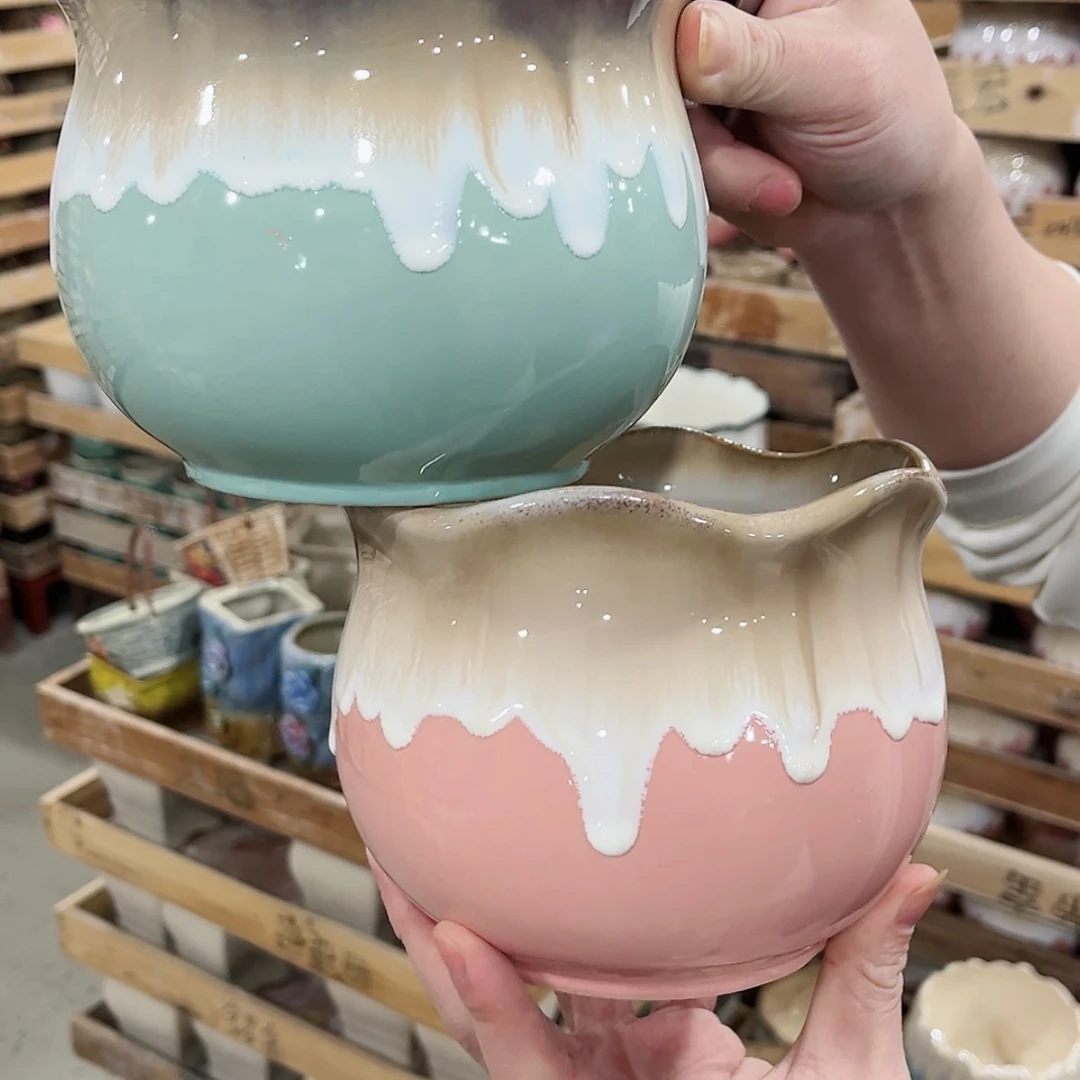 【闪购商品】陶瓷陶瓷多肉植物花盆