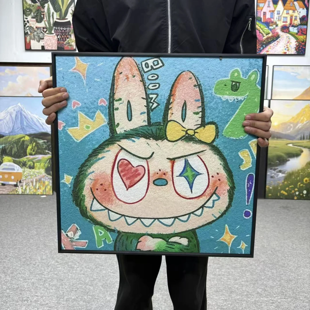 卡通系装饰画适合客厅卧室房桌面摆画壁画5050