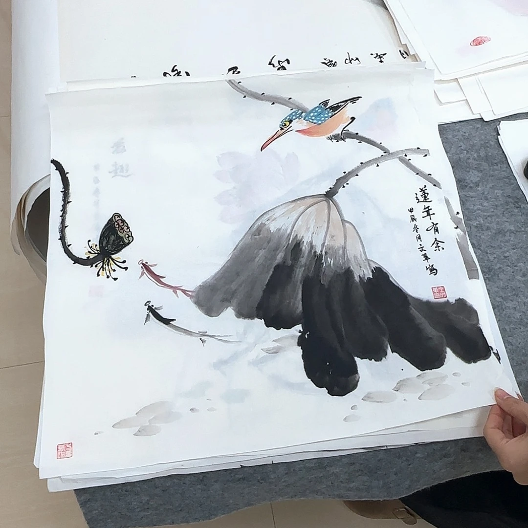 国画国画作品多次
