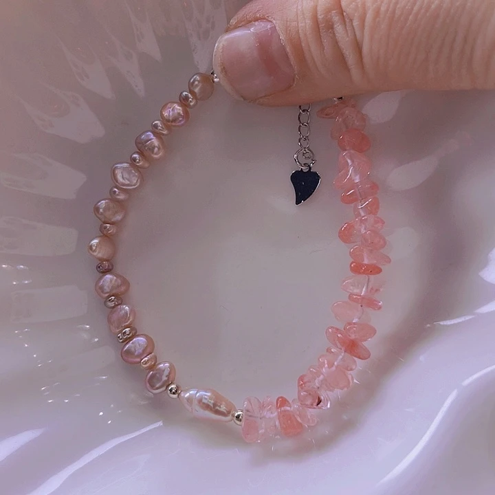 淡水珍珠手绳合金