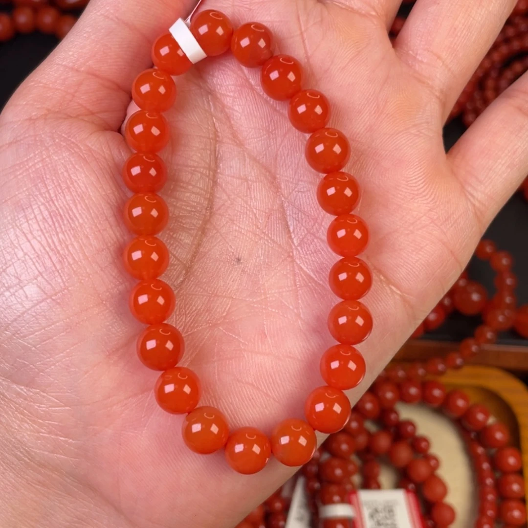 【闪购商品】手链未镶嵌南红玛瑙姜*圆