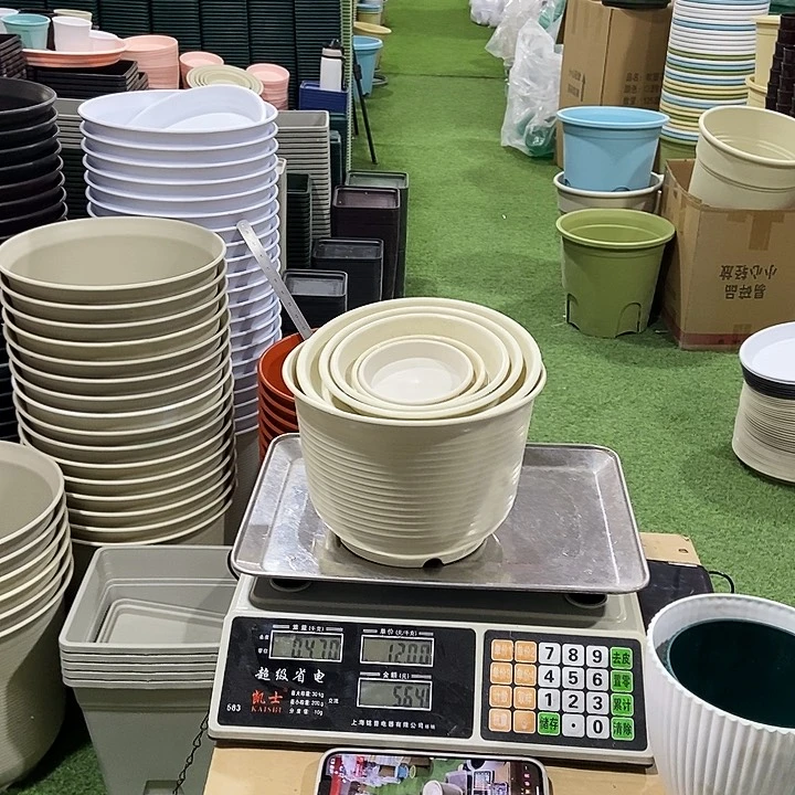 矮陶套盆5套米色
