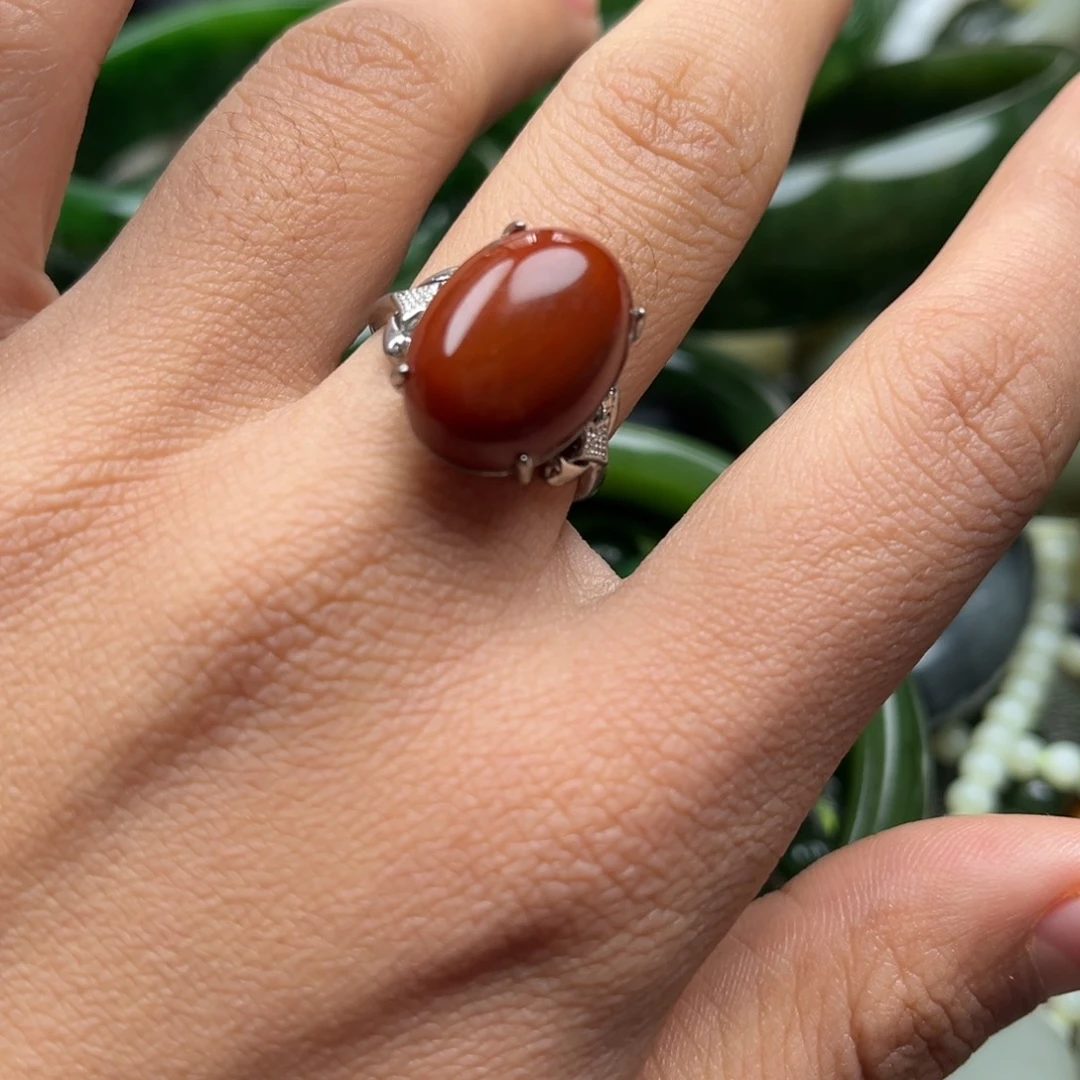 玛瑙/玉髓合金戒指