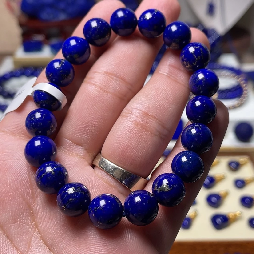 m***y青金石未镶嵌紫药水多金10mm手串