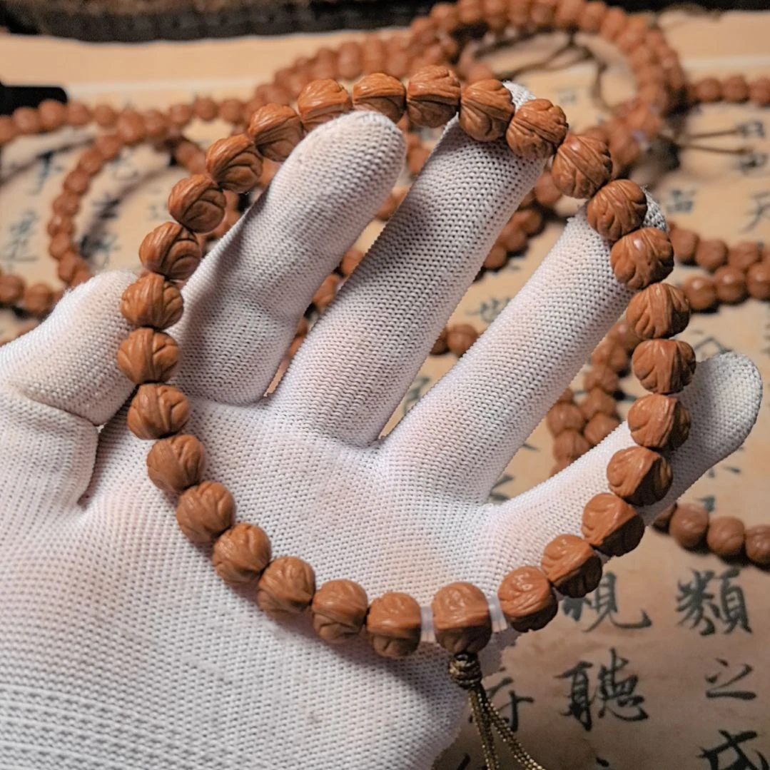 手串桃核小龙纹手持