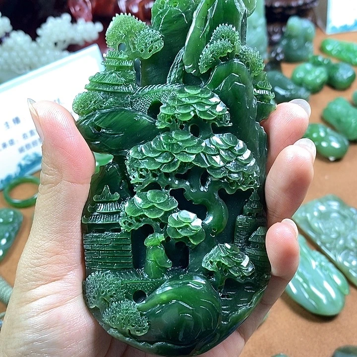 和田玉未镶嵌摆件
