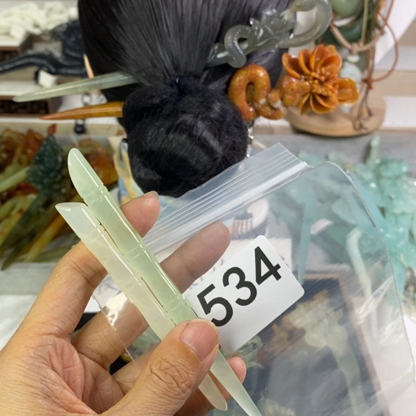 【闪购商品】岫玉颈饰未镶嵌A*i发簪