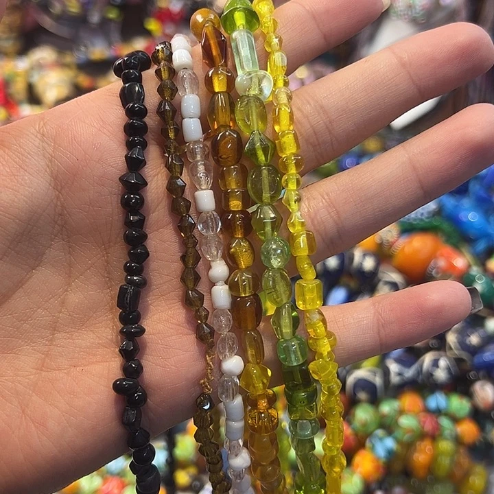 颈饰玻璃尼泊尔琉璃一条（喊我选）